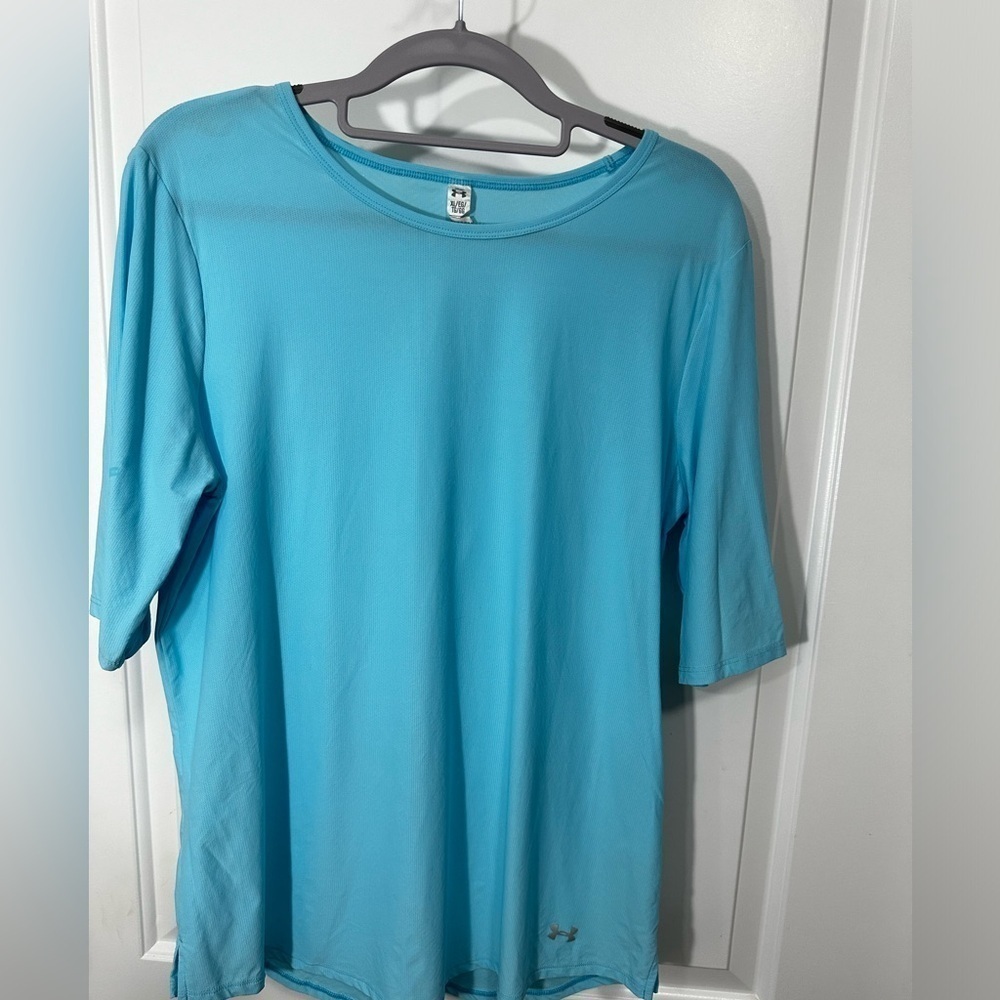 Under Armour Nylon  Sky Blue Shirt Size XL